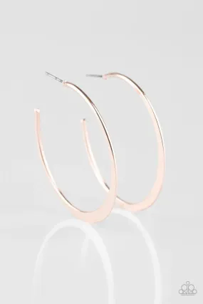 Paparazzi Earring ~ Classically Casual - Rose Gold