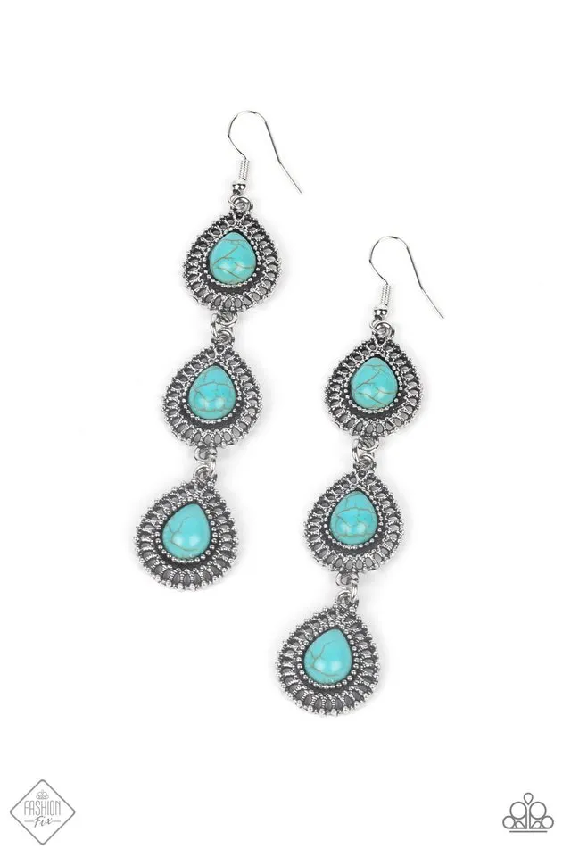 Paparazzi Earring ~ Desertscape Dweller - Blue
