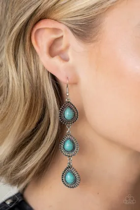 Paparazzi Earring ~ Desertscape Dweller - Blue