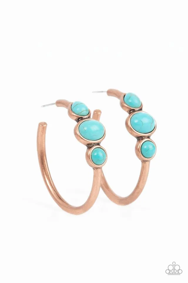 Paparazzi Earring ~ Dusky Charmer - Copper