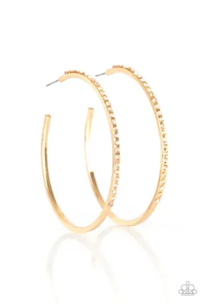 Paparazzi Earring ~ Trending Twinkle - Gold