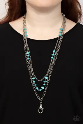 Paparazzi Necklace ~ Artisanal Abundance - Blue