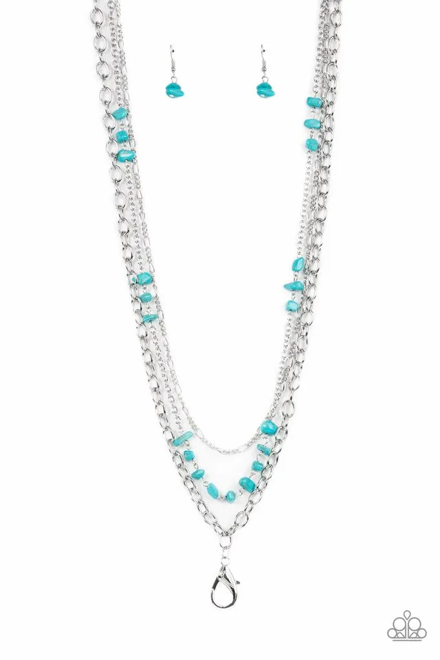 Paparazzi Necklace ~ Artisanal Abundance - Blue