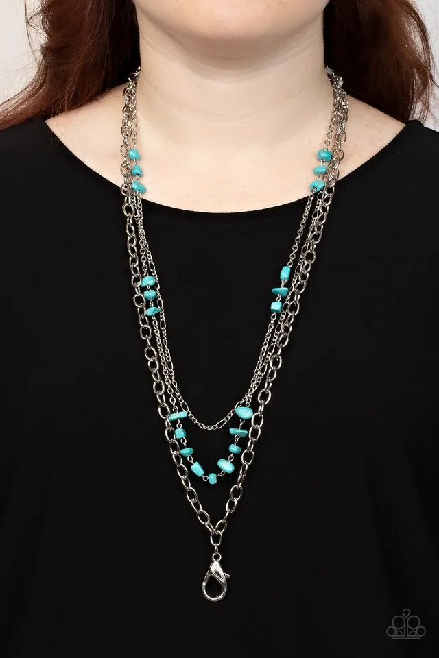 Paparazzi Necklace ~ Artisanal Abundance - Blue