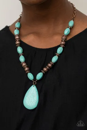 Paparazzi Necklace ~ Blazing Saddles - Copper