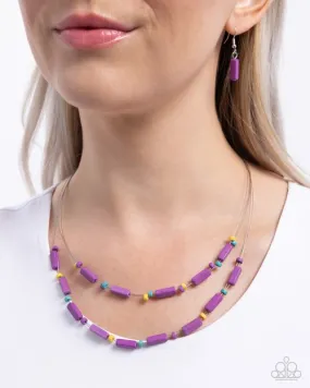 Paparazzi Necklace ~ Earthy Extrovert - Purple