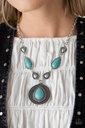 Paparazzi Necklace ~ Saguaro Soul Trek - Blue