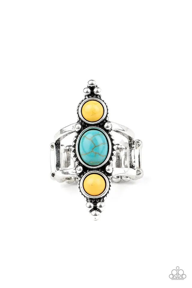 Paparazzi Ring ~ Sahara Sage - Yellow