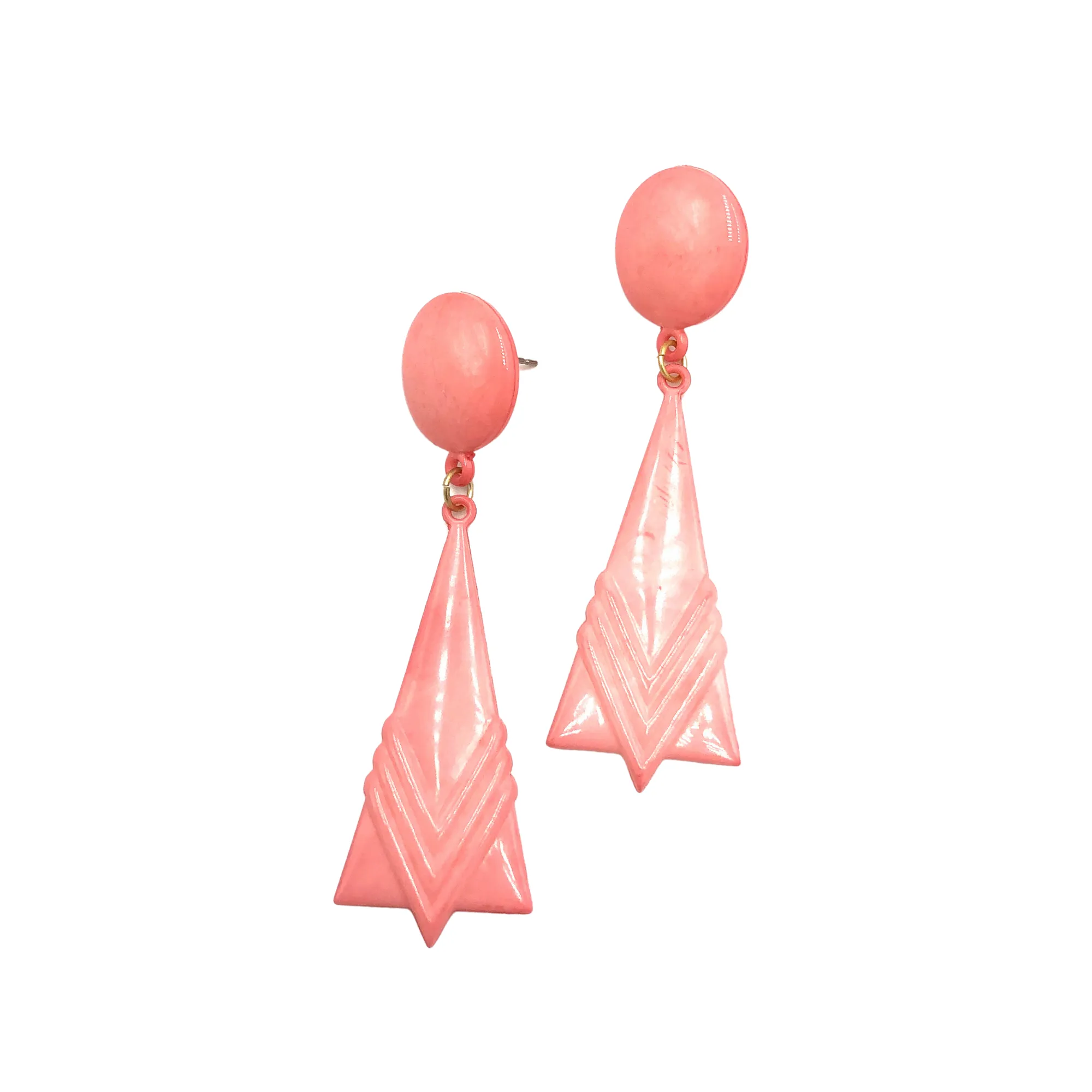 Peach Pink Paris Earrings