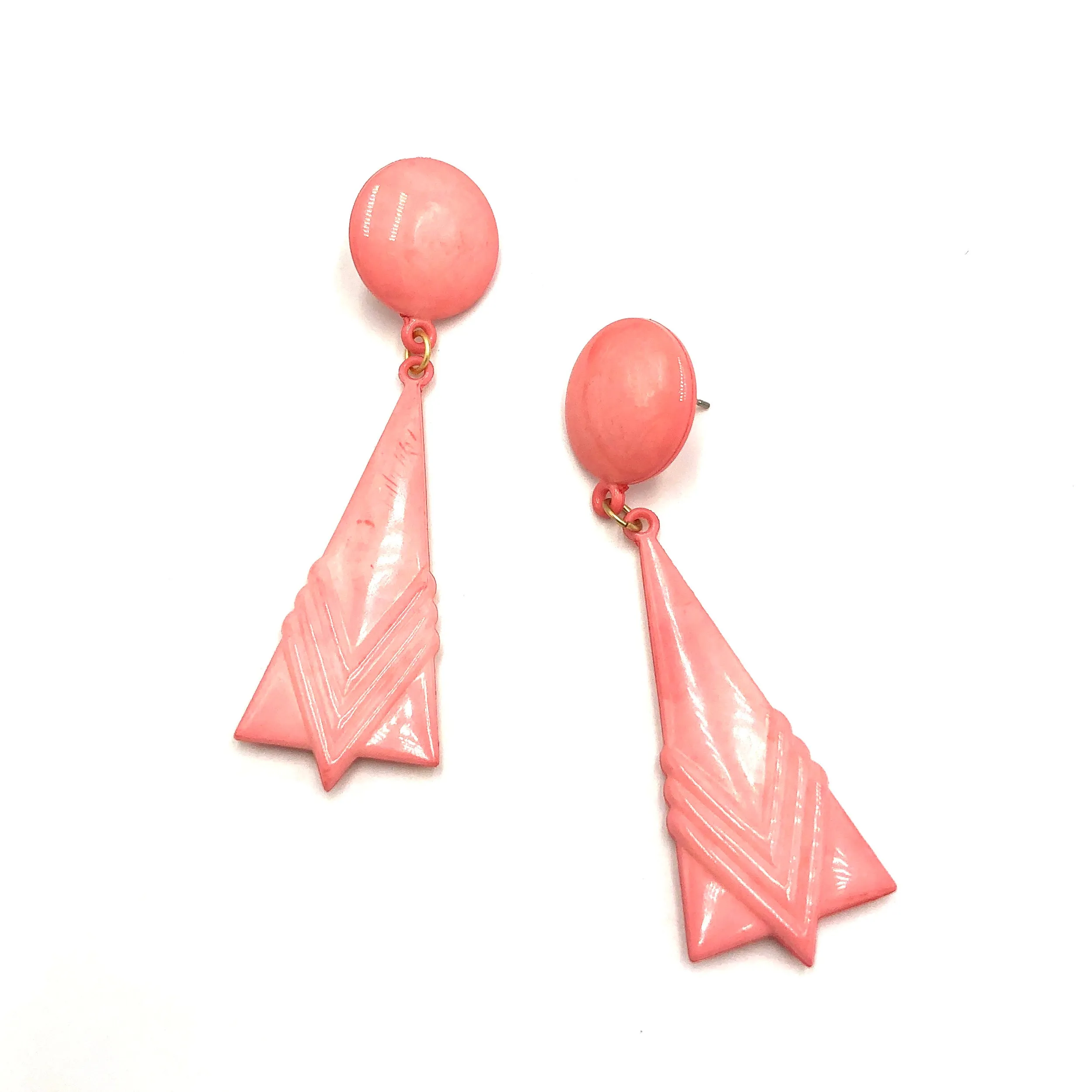 Peach Pink Paris Earrings