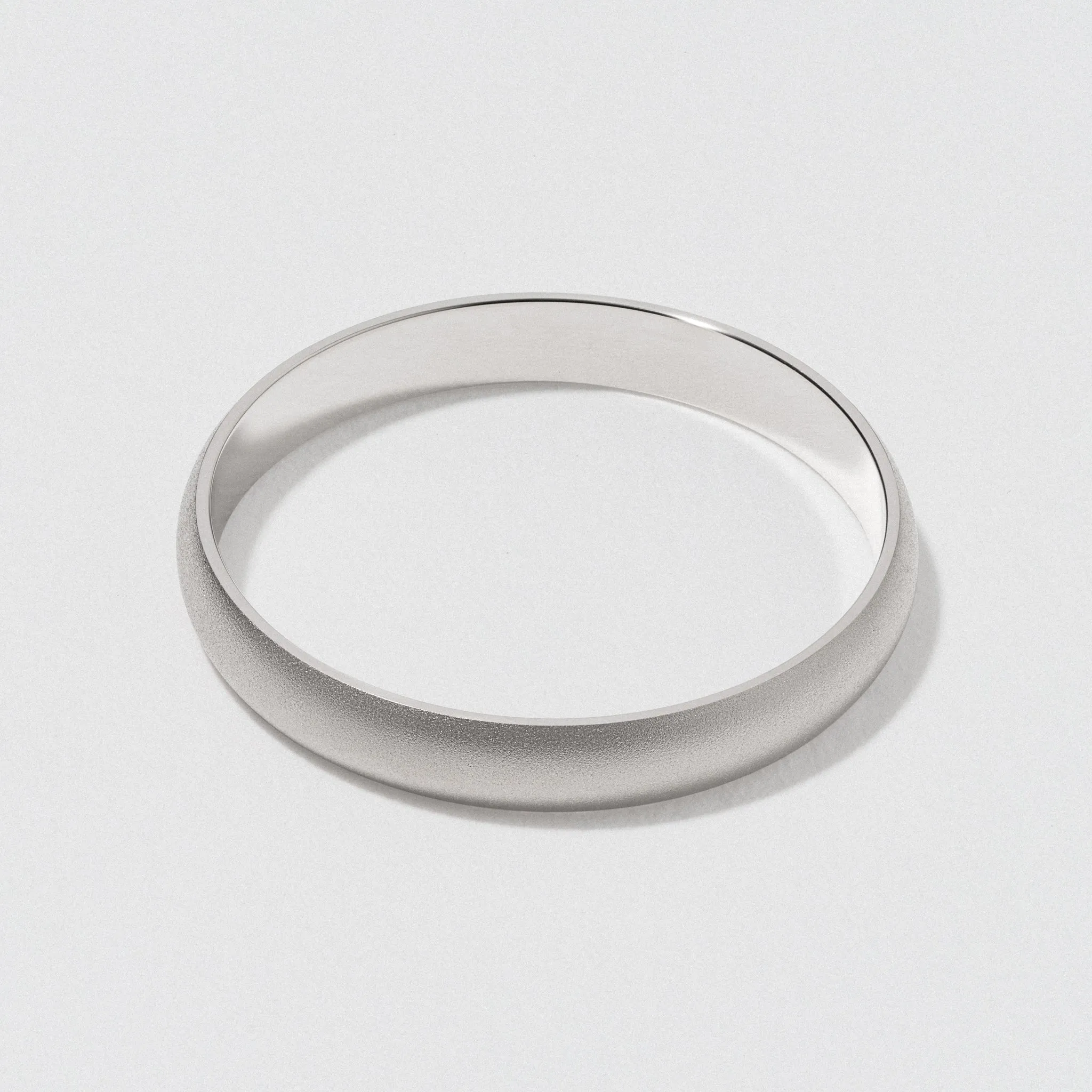 Platinum Classic Wedding Band - Matte 3mm