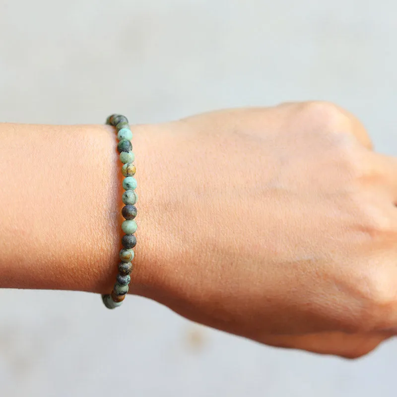 "Change" Matte African Turquoise Bracelet