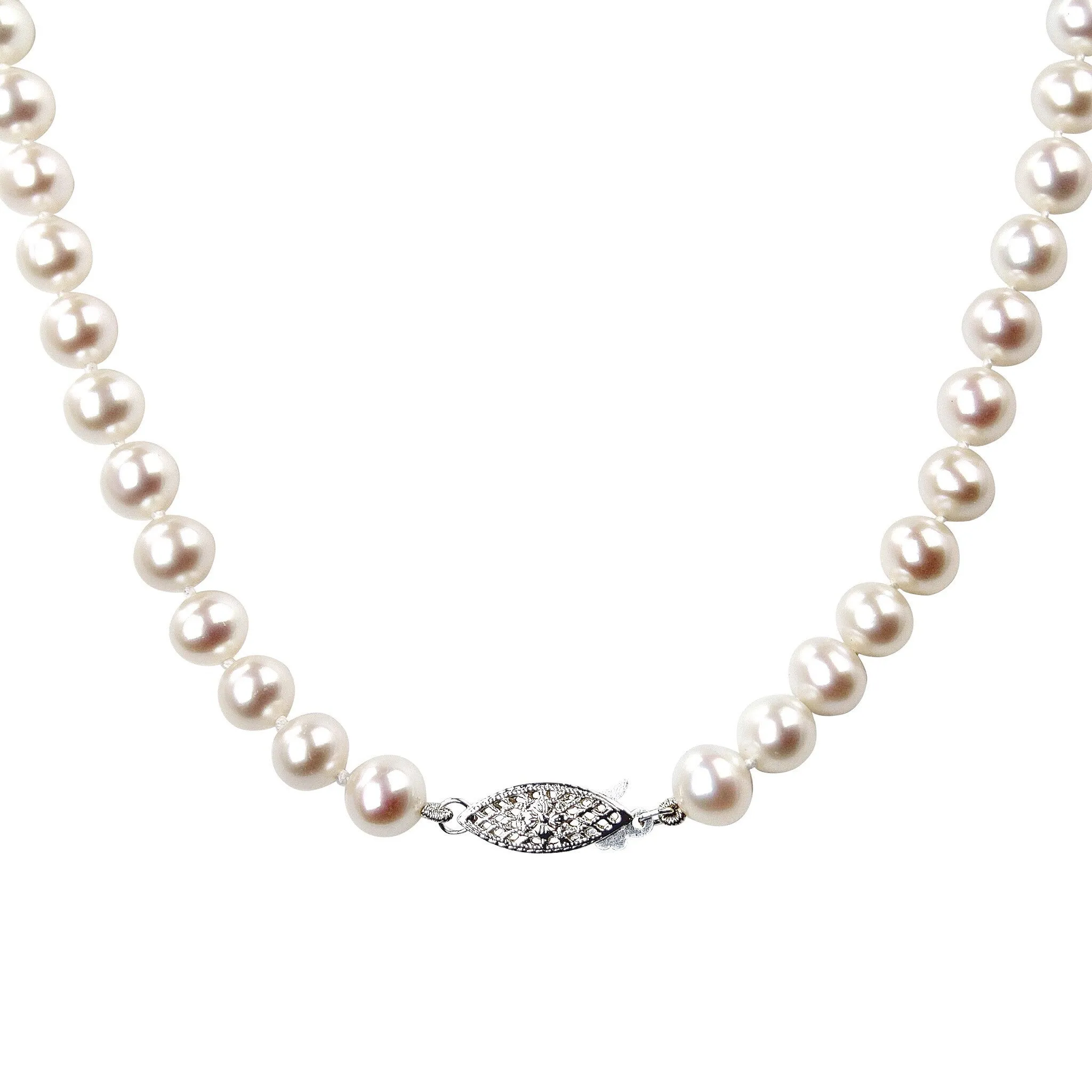 Real Cultured Freshwater Pearl Choker | Classic Pearl Necklace | Fine Quality