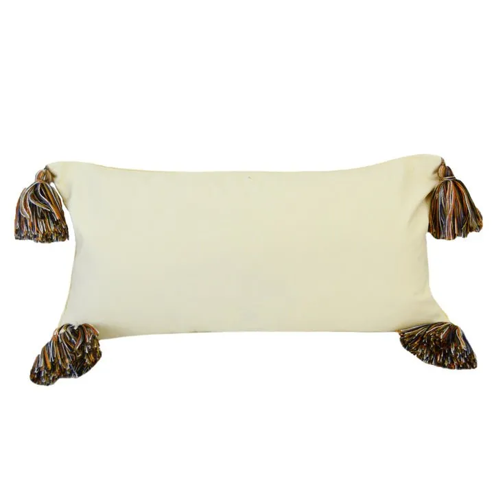 Retro Forest Cabin Bear Deco Pillow