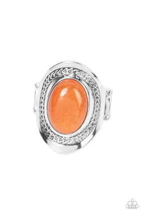 Rockable Refinement - Orange Paparazzi Ring