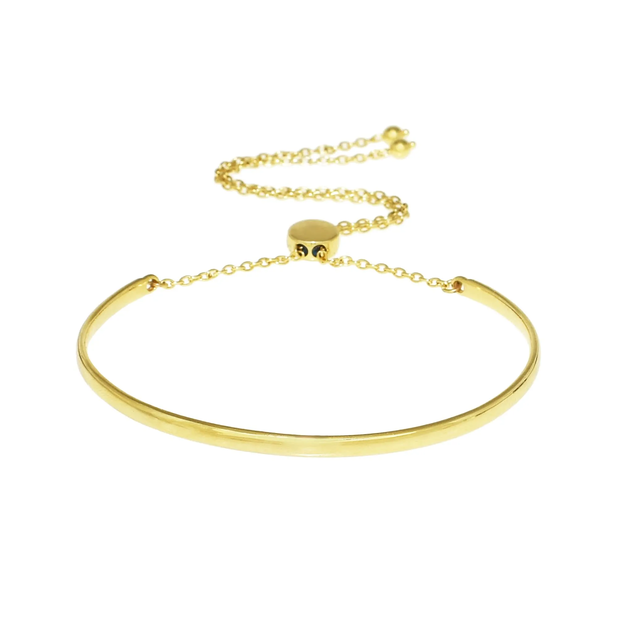 Séchic 14k Cuff Adjustable Bracelet 9"