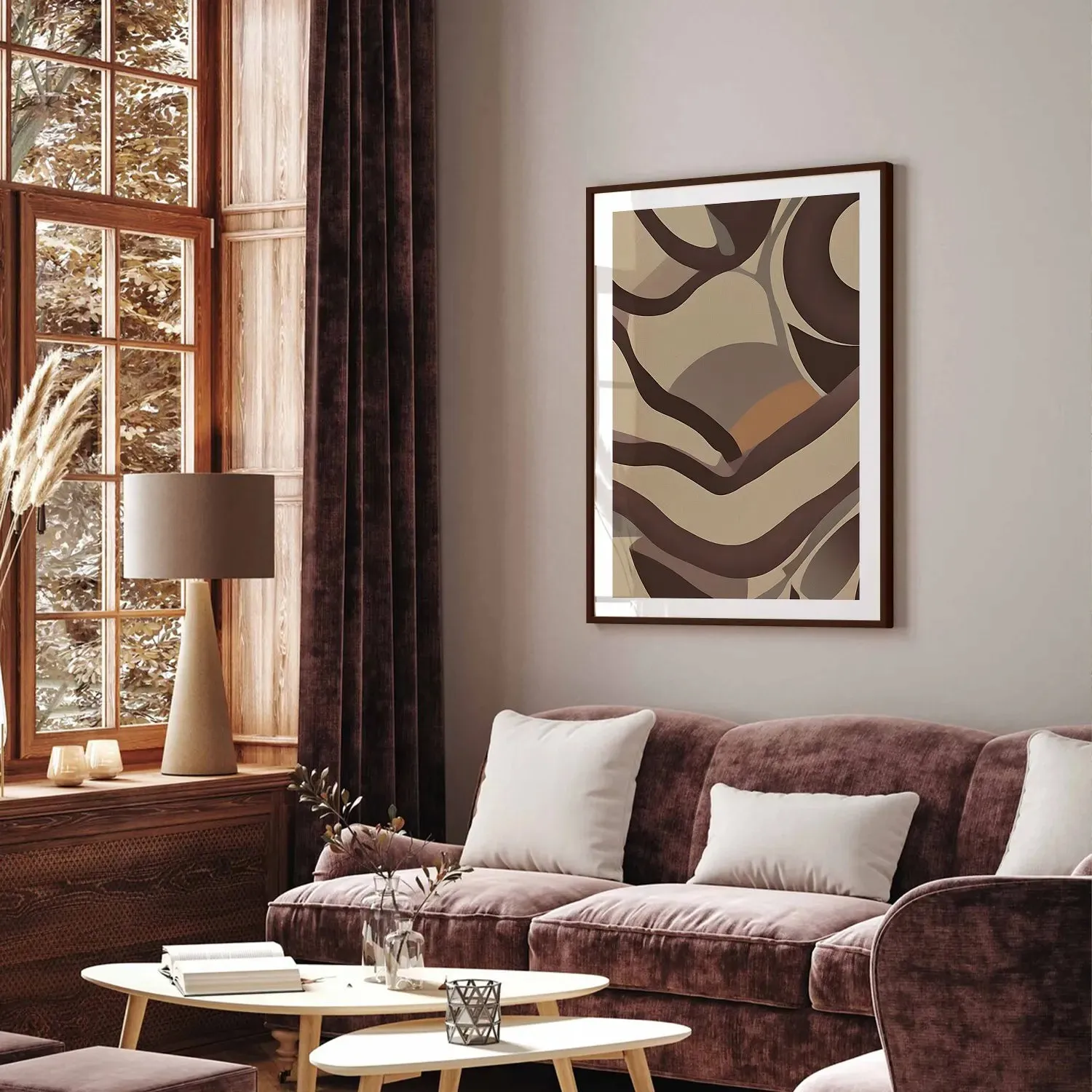 Shapes & Irregular Earthy BOHO Art- Set Of 2