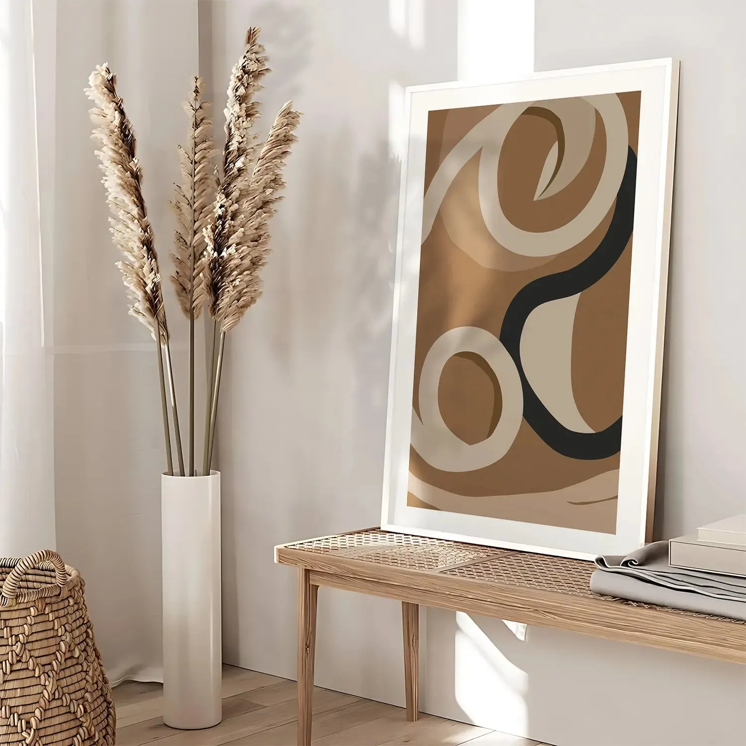 Shapes & Irregular Earthy BOHO Art- Set Of 2
