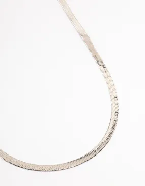 Silver Classic Snake Chain Necklace