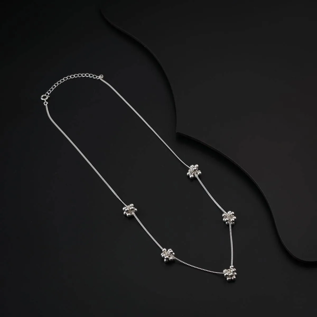 Silver Ghungroo Short Chain