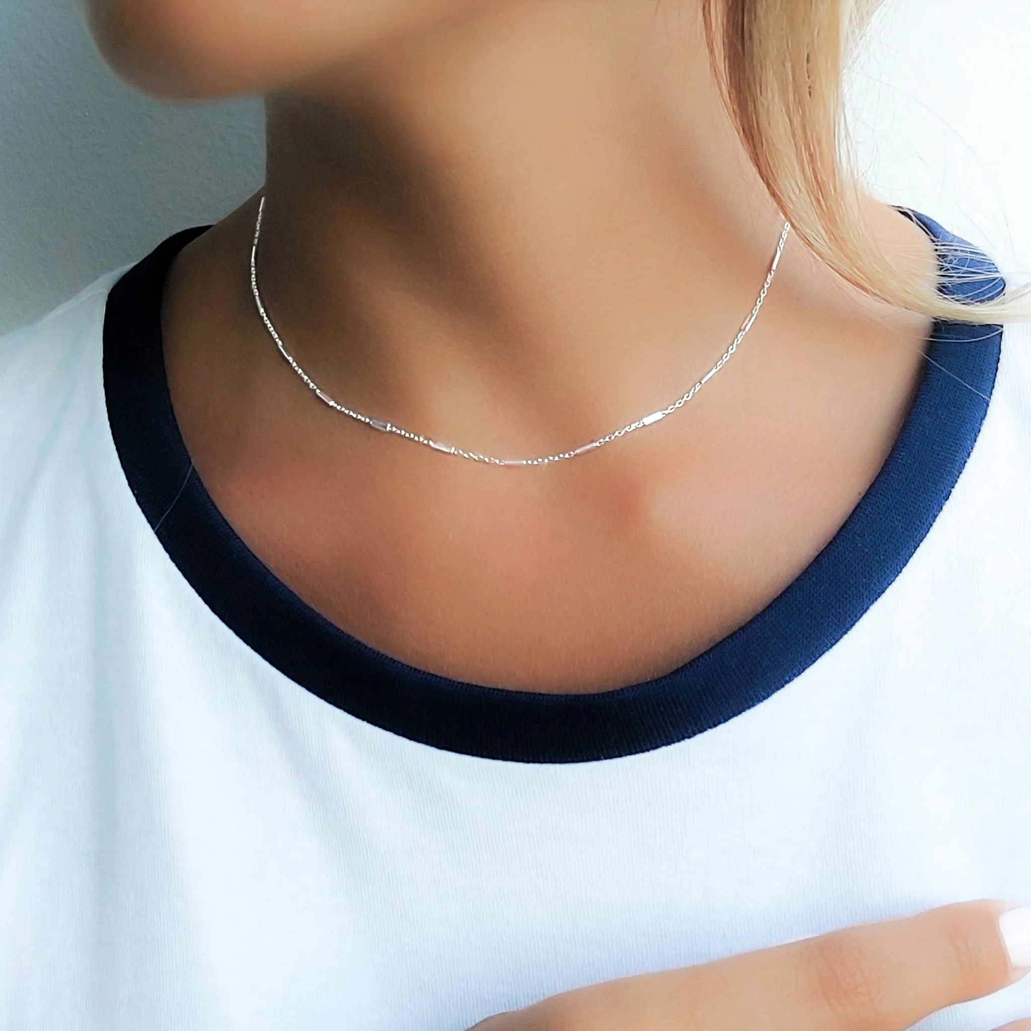 Silver Star Charm Necklace