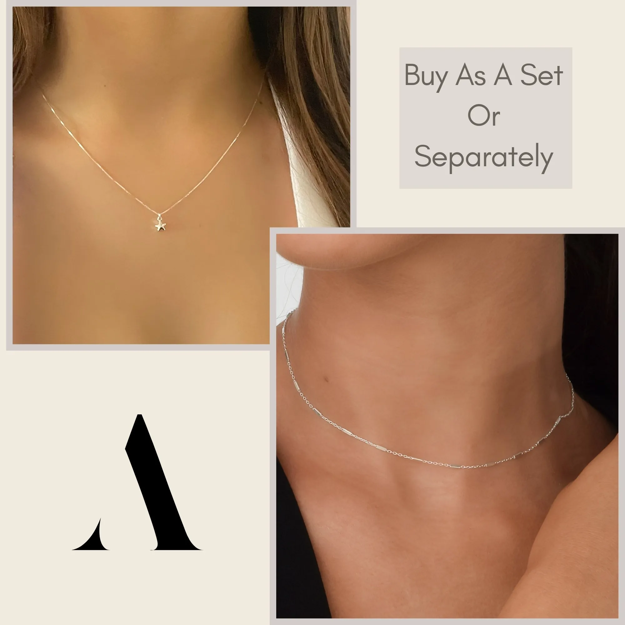 Silver Star Charm Necklace