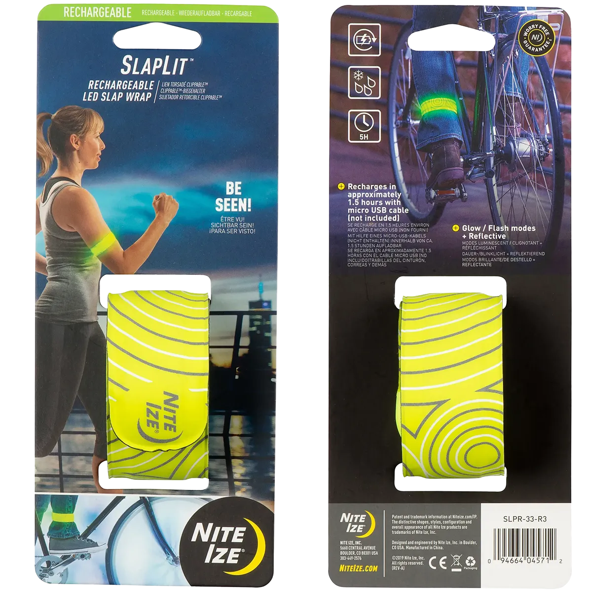 SlapLiT  Rechargeable LED Slap Wrap Yellow