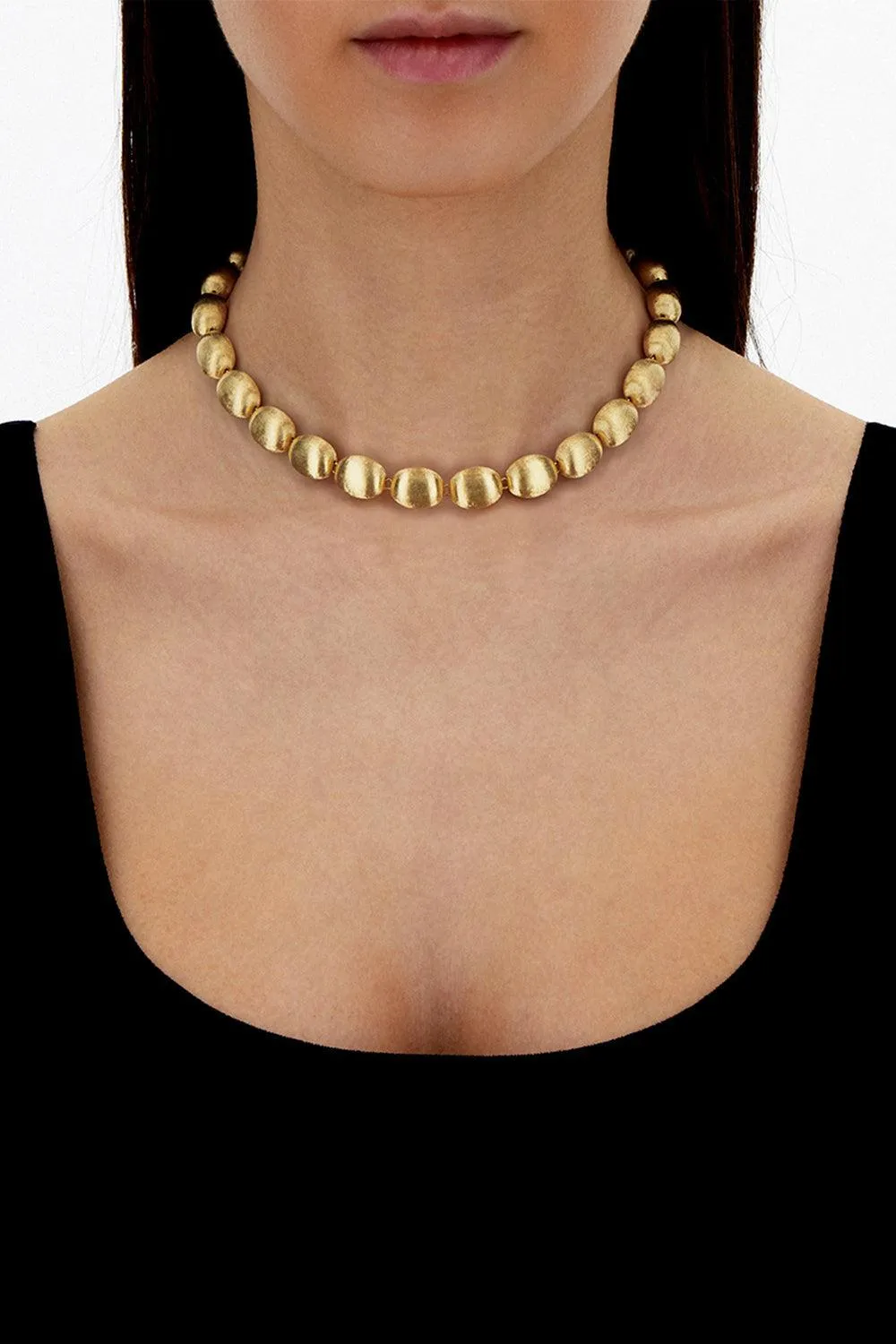 Small "Muse" Gold Perle necklace