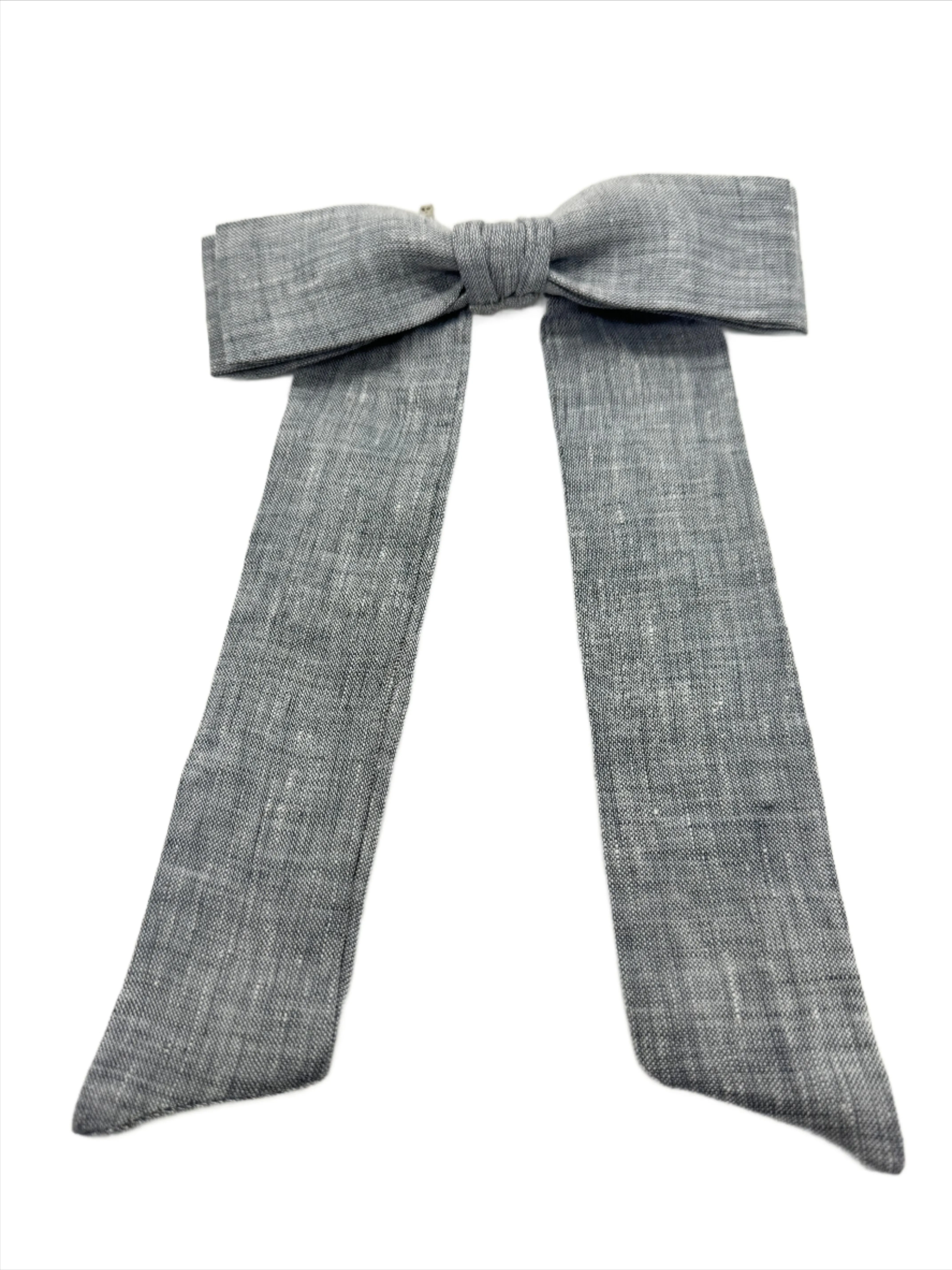 Sofia Linen Bow Brooch