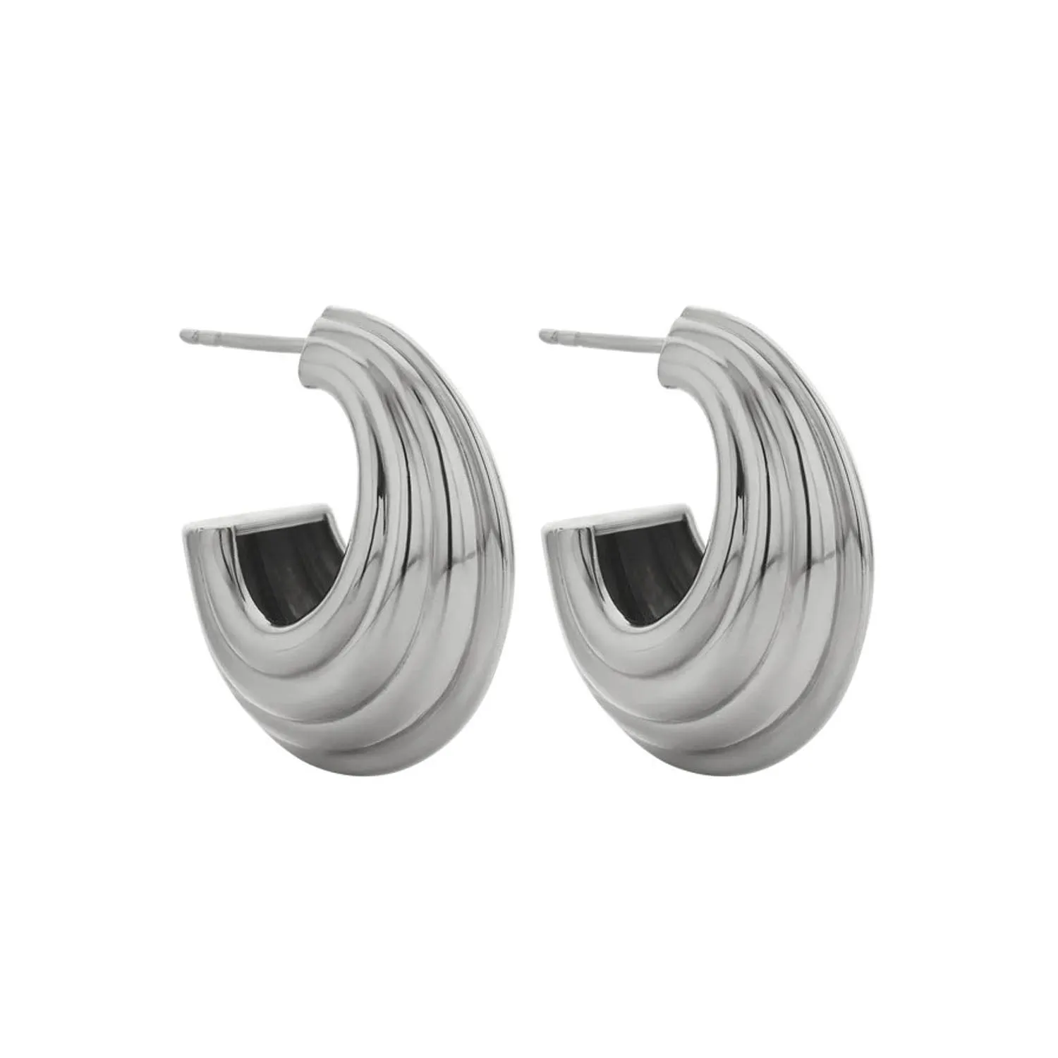 SOLINA Hoop Earrings Silver