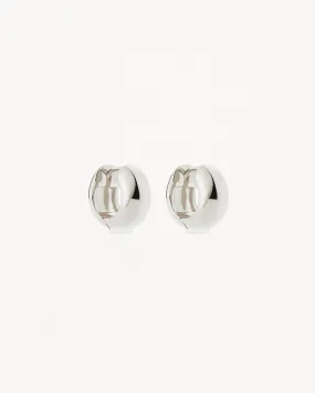 Sterling Silver Bold Huggie Hoops