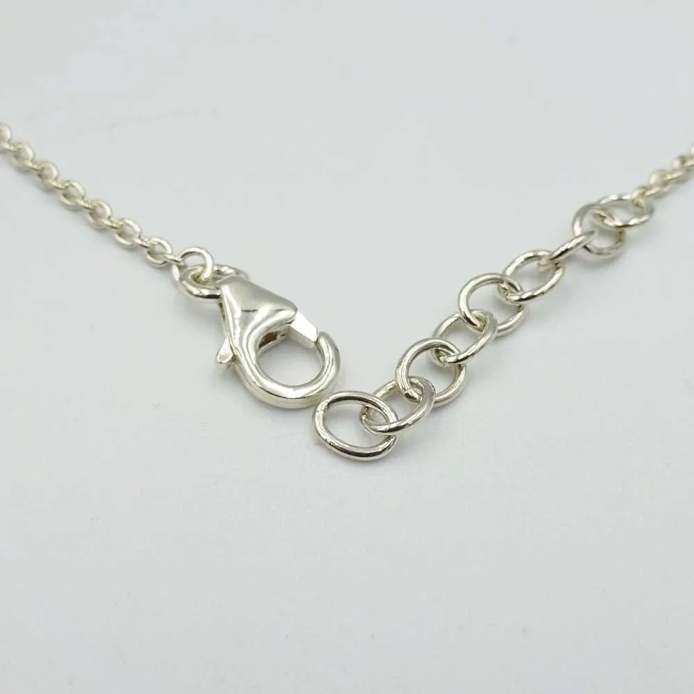 Sterling Silver Fine Chain Enamel Bee Bracelet 8.2"