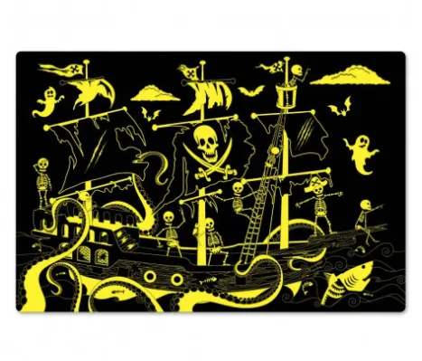 The Learning Journey Puzzle Doubles! Glow in the Dark Pirate Ship