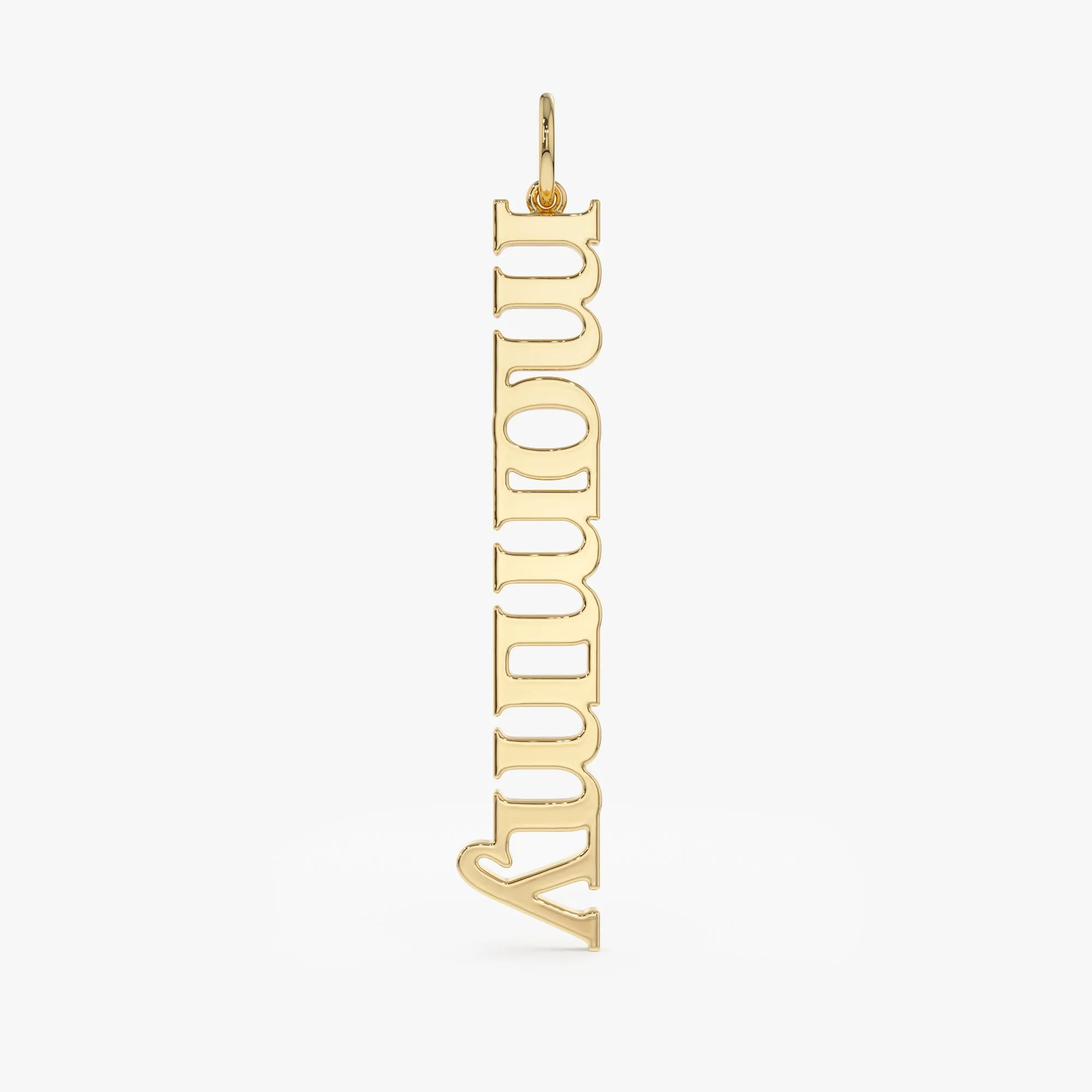 Vertical Custom Name Pendant, Chloe