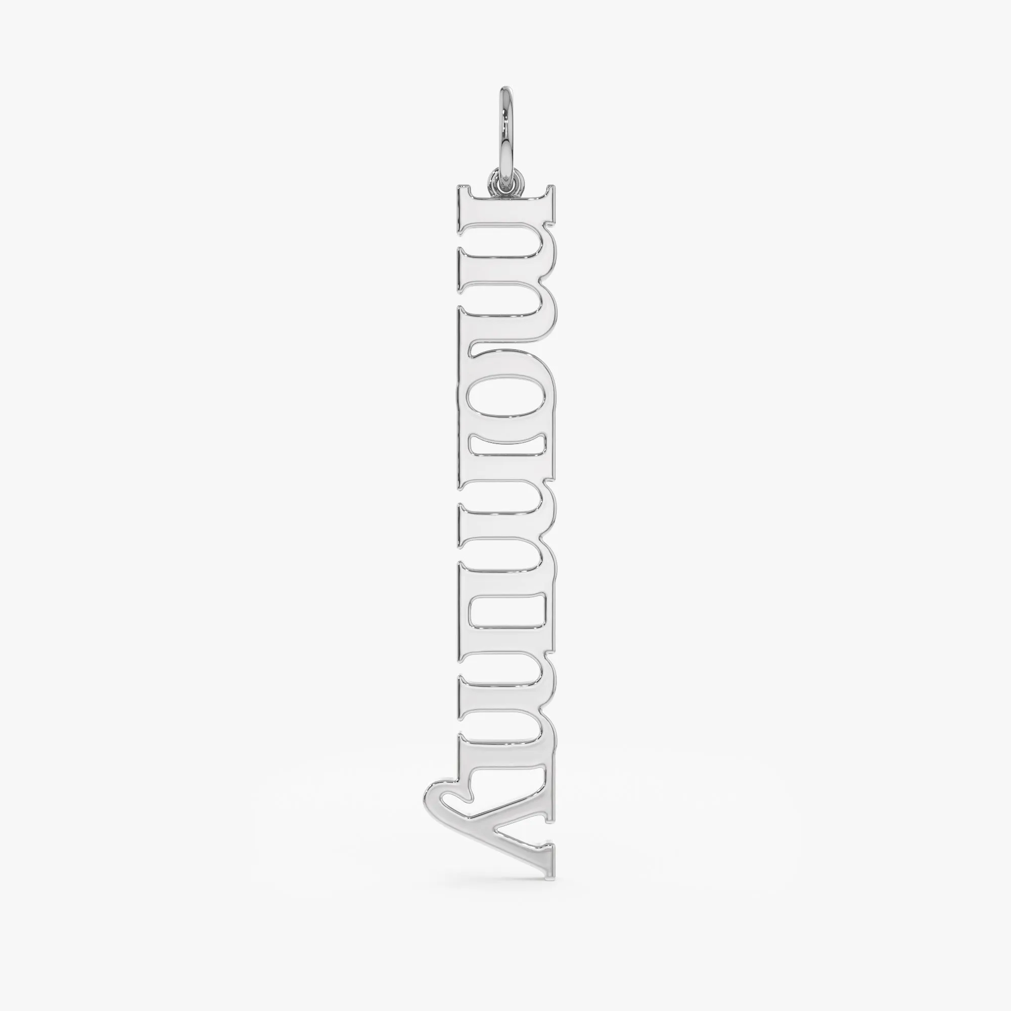 Vertical Custom Name Pendant, Chloe