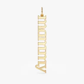 Vertical Custom Name Pendant, Chloe