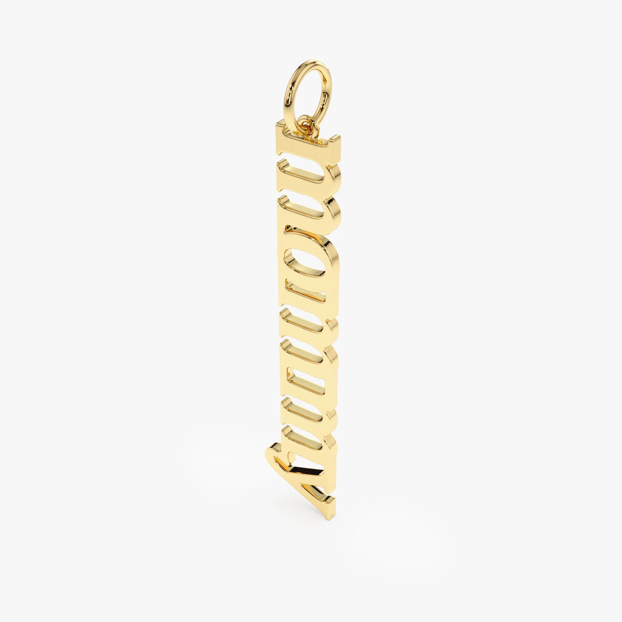 Vertical Custom Name Pendant, Chloe