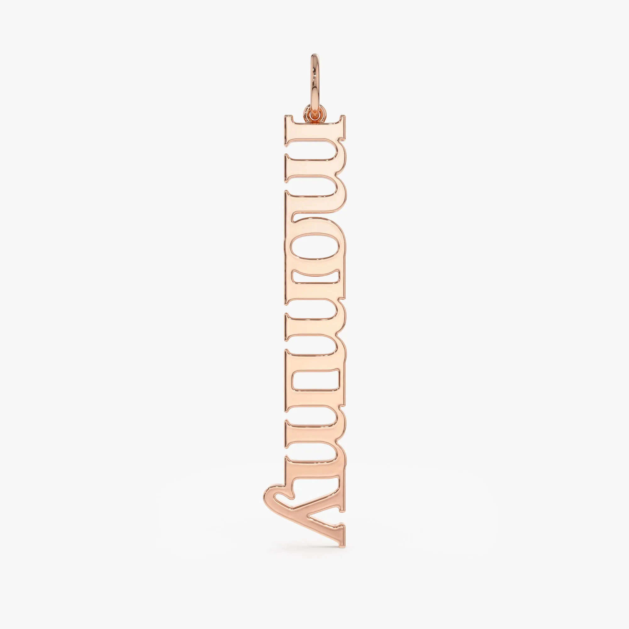Vertical Custom Name Pendant, Chloe