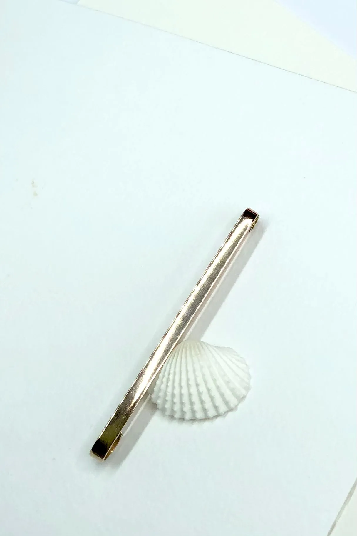 Vintage Bar Brooch Tie Pin Classic in Rose Gold