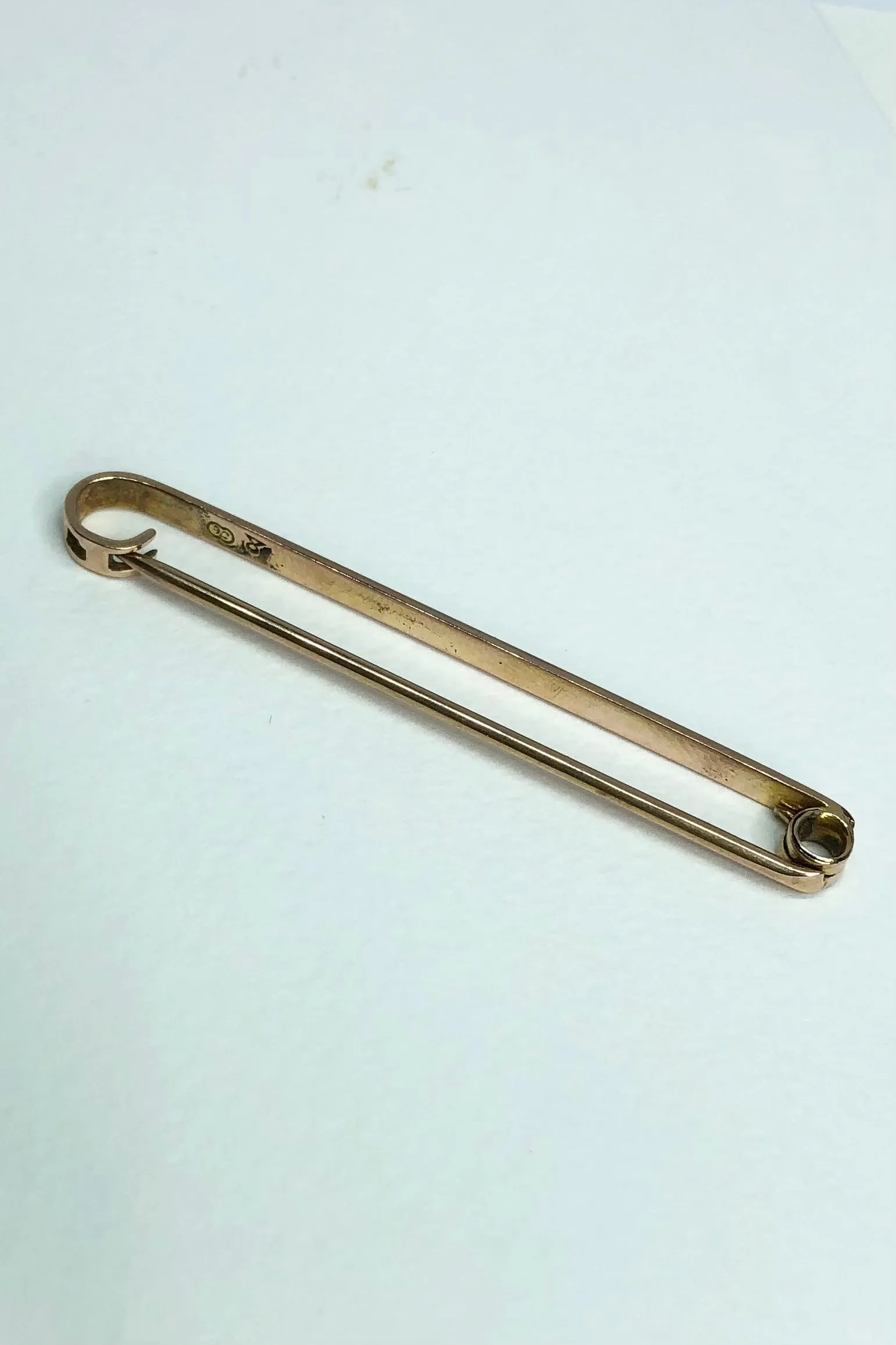 Vintage Bar Brooch Tie Pin Classic in Rose Gold